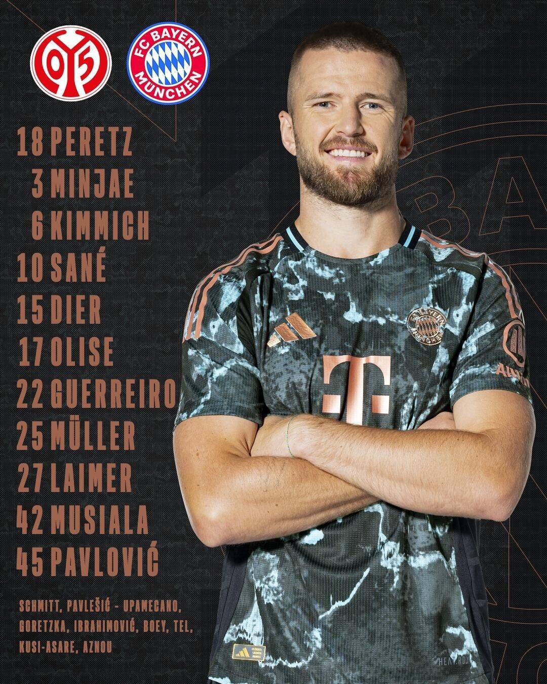 包含技压群雄:拜仁慕尼黑再下狠手痛击美因茨的词条